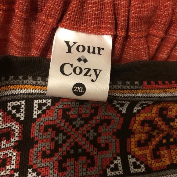 NEW Your Cozy Harem Pants Traditional Loose Plus Size 100% Cotton Bohemian Style - Picture 5 of 9